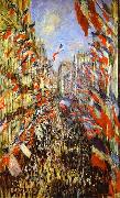 Claude Monet La Rue Montorgueil, china oil painting reproduction